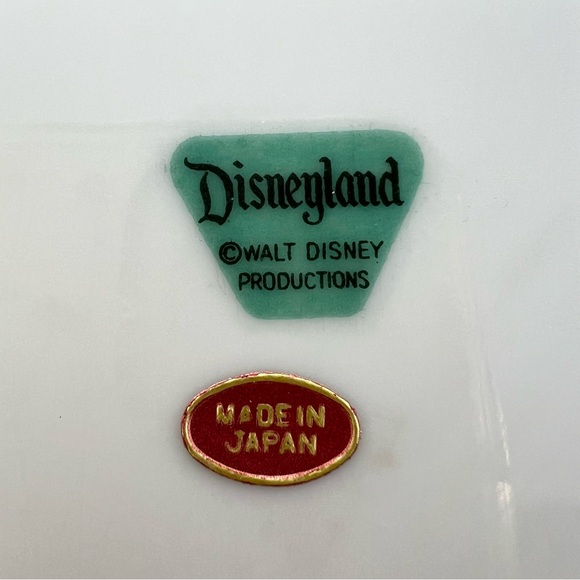 Disneyland Porcelain Plate with Gold and Red Accents - Picture 5 of 5